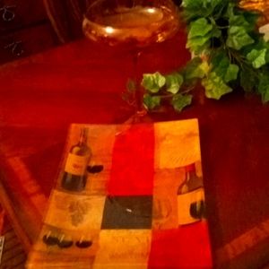 Unique Glass Champagne 🍾🍾 with awesome Glass serving  plate!!